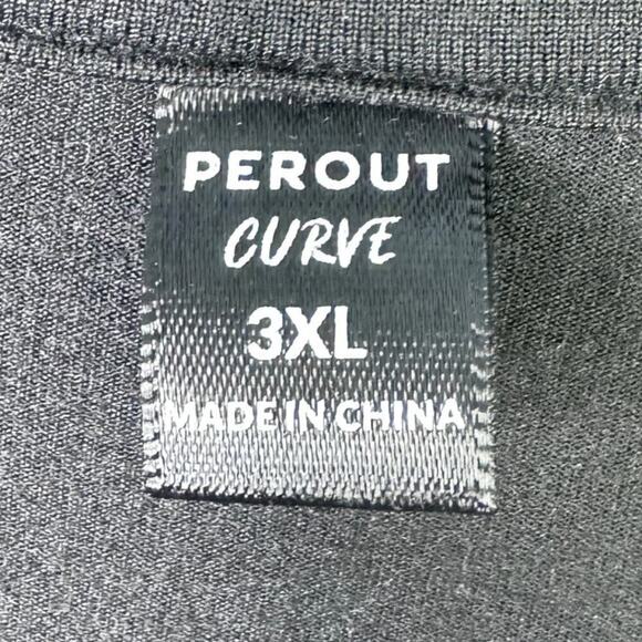 Perout Curve Kittens in Space Graphic Short Sleeve Black T-Shirt Plus Size 3XL - Picture 4 of 10